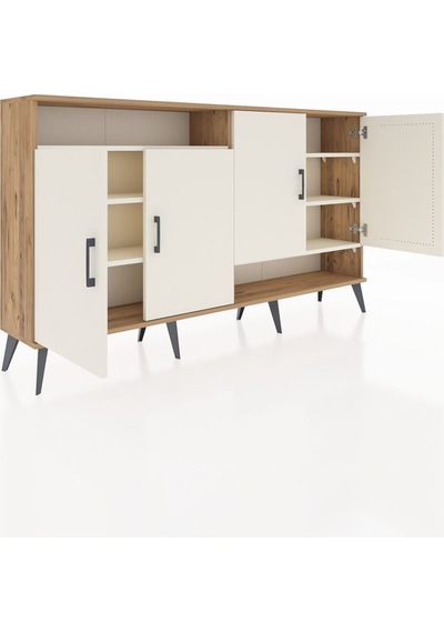 Arges Konsol 6 Raflı 4 Kapaklı 176x30x99 Çam-aytaşı Aytası/aytası - Atlas Çam Arges Konsol 6 Raflı 4 Kapaklı 176x30x99 Çam-aytaşı Aytası/aytası - Atlas Çam