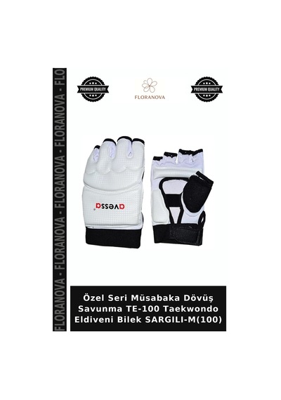 Özel Seri Müsabaka Dövüş Savunma Te-100 Taekwondo Eldiveni Bilek Sargılı-m 100 Çok Renkli