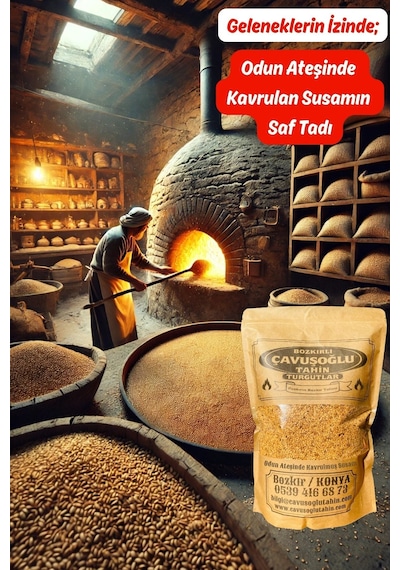 Odun Ateşinde Kavrulmuş Sarı Simitlik Susam 250g