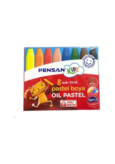 Pastel Boya 8 Renk Çocuklar Için Genel