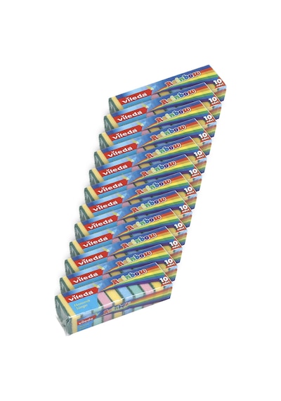 Vileda Rainbow 10'Lu Bulasik Süngeri 12'Li Paket