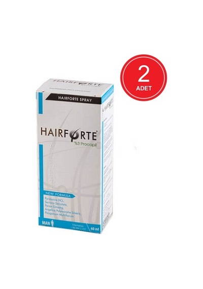 Hairforte Procapil Erkekler için Saç Dökülmesine Karşı Sprey 2 x 60 ML