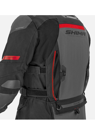 Shima Dune Korumalı Motosiklet Montu Kırmızı