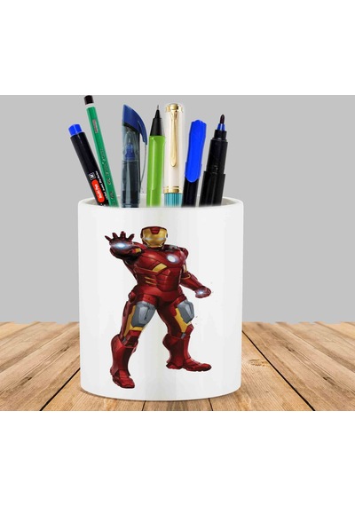 Iron Man Homem De Ferro Kaktüs Sukulent Saksı Kalemlik