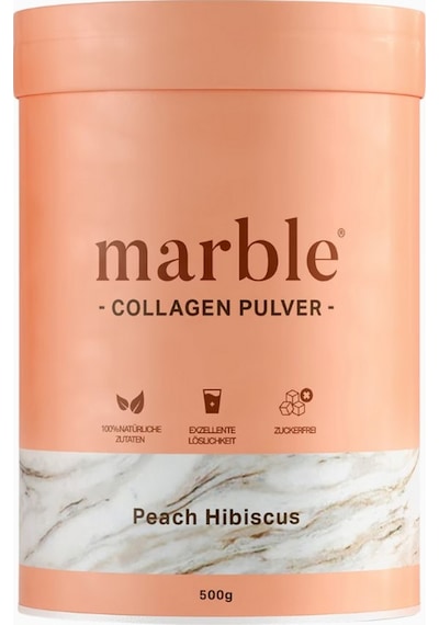 Marble Peach Hibiscus Kollagen Tozu Weidehaltung Kaynaklı Cilt Takviyesi