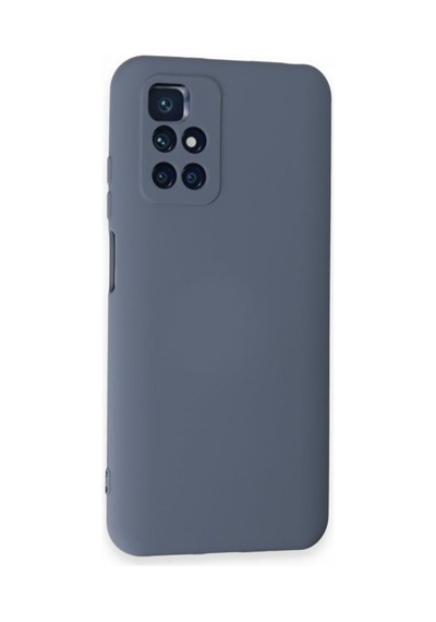 Xiaomi Redmi 10 2022 Kılıf Içi Kadife Renkli Silikon Telefon Kılıfı Col178901-gri