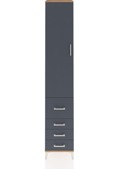 Hyperion Dolap 4 Raflı 4 Çekmeceli Tek Kapaklı 44x44x243 Çam-... Çam Hyperion Dolap 4 Raflı 4 Çekmeceli Tek Kapaklı 44x44x243 Çam-... Çam