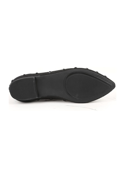 Libero L085.k4203 Taş Detaylı Triko Tpu Taban Kadın Babet Siyah