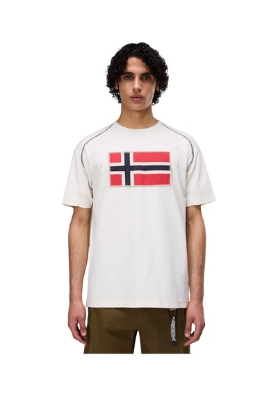 P0a4ıcln1a1-r Napapijri S-reflect Ss Erkek T-shirt Beyaz P0a4ıcln1a1-r