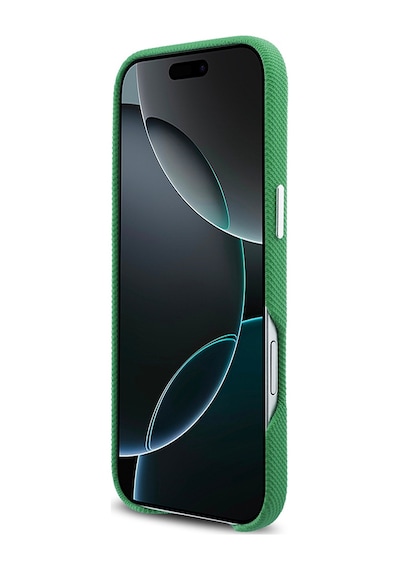 Apple iPhone 17 Air Kılıf Lacoste Lisanslı M-safe Uyumlu Pvc Pike Desenli İkonik Timsah Logolu Kapak Yeşil