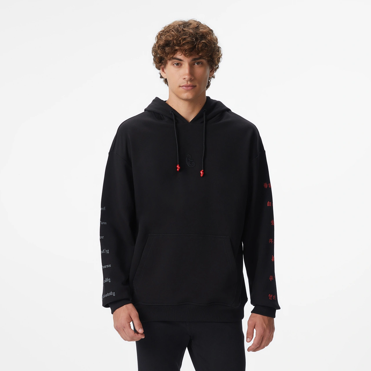 Unıted4 X Monkey Project 7 Rules Unisex Siyah Sweatshirt U4xmph2 Siyah