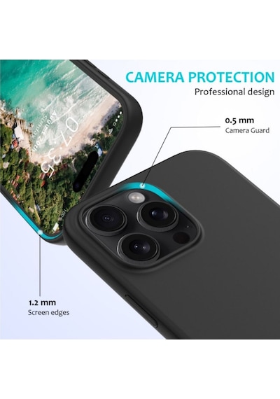 Apple Uyumlu iPhone 15  Silikon Kılıf - Pastel Renk Tonu Esnek Tam Koruma Kapak - Pudra Pembe