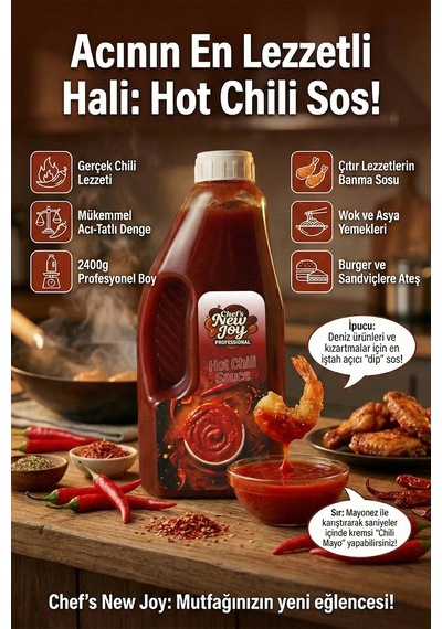 Hot Chili Sosu 2400 Gr Acı Sosu Hot Chili Sauce