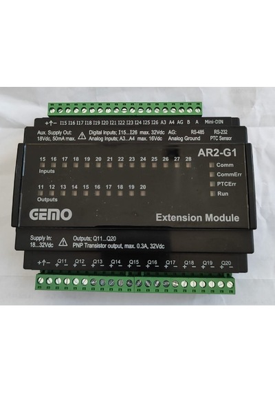 Gemo Ar2-g1-24vdc-14d-tr ,24vdc 14d/10-pnp Plc Ek Modül