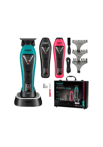 V-035t Sakal Ve Ense Çizim Makinesi Şarjlı Berber Trimmer - 9000 Rpm, Güçlü Batarya
