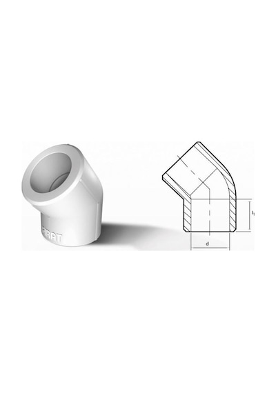 Fırat Pprc 45 Açık Dirsek 1 Adet 32mm