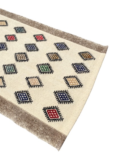 El Dokuma %100 Yün Küçük Kilim 67x108 Karışık Renkli Yün Kilim
