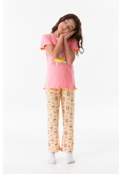 Fullamoda Kedi Baskılı Bisiklet Yaka Kız Çocuk Pijama Takımı 24mıcg631212234-pembe 24MICG631212234-Pembe Fullamoda Kedi Baskılı Bisiklet Yaka Kız Çocuk Pijama Takımı 24mıcg631212234-pembe 24MICG631212234-Pembe