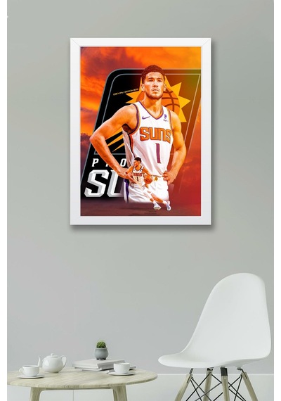 Devin Booker Çerçeveli Tablo - Basketbol Nba Posteri Tablo