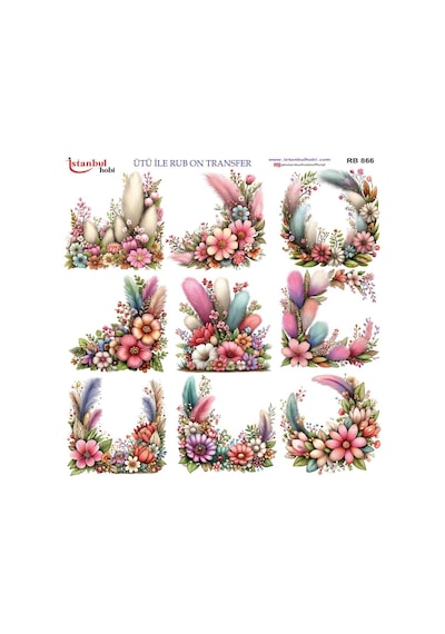 Ütü İle Rub On Transfer Kağıdı 30x30cm Rb-866