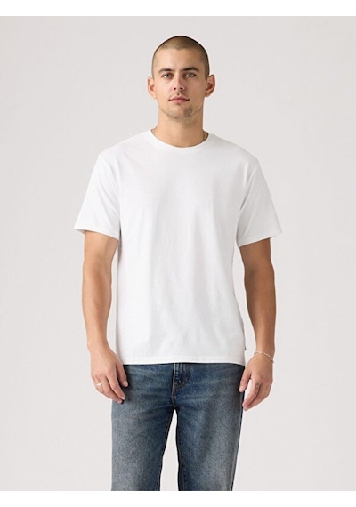 Levi's Relaxed Fit Tişört-12474 Stacked Snowflower Tonal White