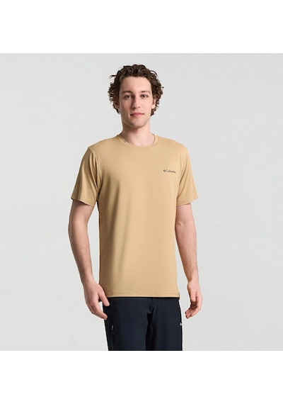Columbia Tech Trail Utility Erkek Kısa Kollu Tişört-7857 Kahverengi
