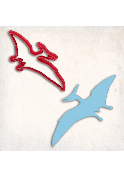Pterodactyl Dinozor Kurabiye Kalıbı Şekillendirici Kopat KIrmızı