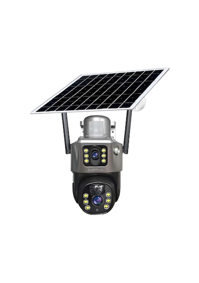 Mpıa Mika 3 Mp + 3 Mp Çift Lens Solar Güneş Enerjili Tf Kart Girişli 4g Simkart Desteli İp Güvenlik Kamerası