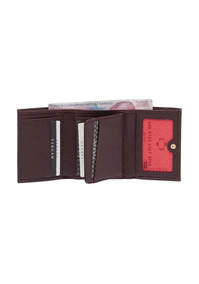 Tergan Bordo Kadın Cüzdan - S1cb00005633-m5d Bordo