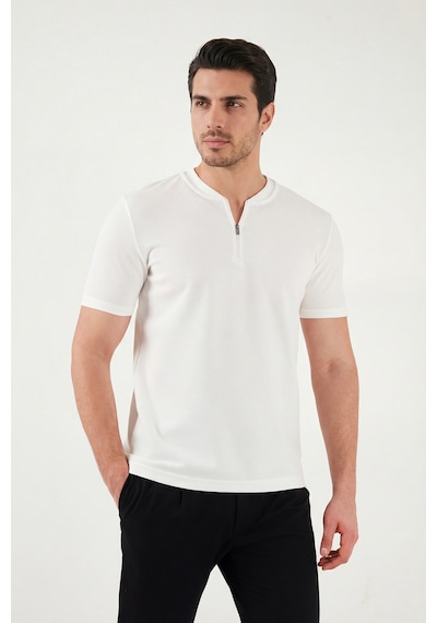 Buratti Erkek T Shirt 5902653 Beyaz Beyaz