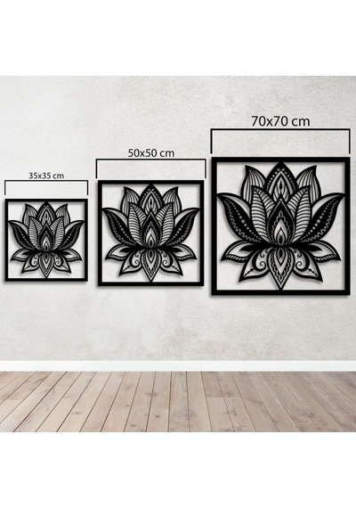 Barışın Simgesi: Lotus Çiçeği Metal Duvar Dekoru