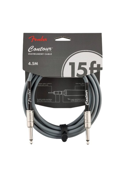 Fender Contour Serisi 4,5 Mt. Gitar Kablosu Inca Silver Enstrüman Kablosu