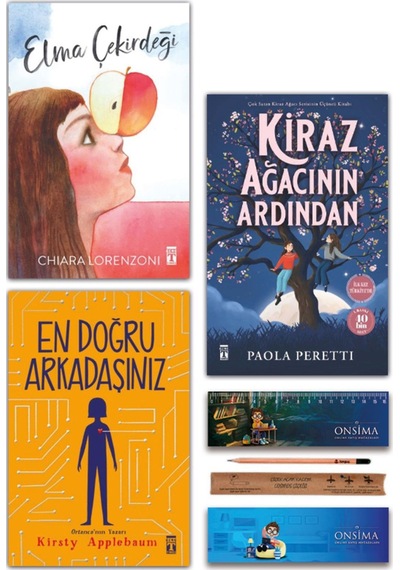 Genç Timaş Elma Çekirdeği - En Doğru Arkadaşınız - Kiraz Ağacının Ardından Set 3 Kitap