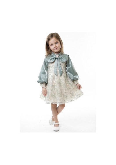 Xo Kids Kız Çocuk Elbise 2-6 Yaş 1004 Yeşil