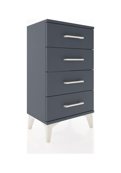 Arges Komodin 4 Çekmeceli 44x30x80 Antrasit-antrasit Antrasit
