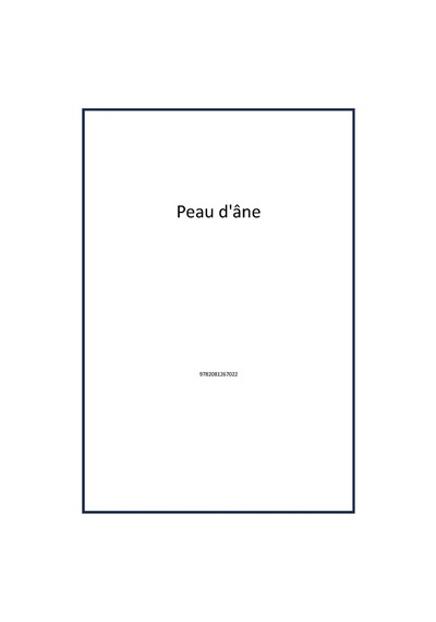 Peau D'âne Publisher