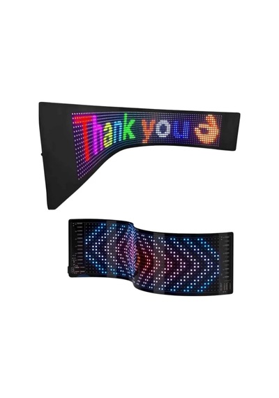 Rgb Kayan Yazı Led Panel Telefon Kontrollü Animasyonlu Akıllı Ekran 399832