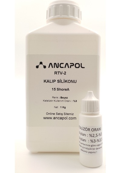 Rtv-2 Kalıp Silikonu 1.Kalite Beyaz 15 Shore A 1 Kg