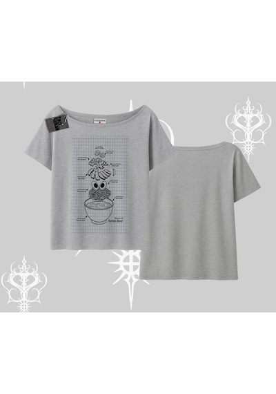 Startmore Startmore Kayık Yaka Tshirt Noodle Theory Hand Drawn Concept Gri