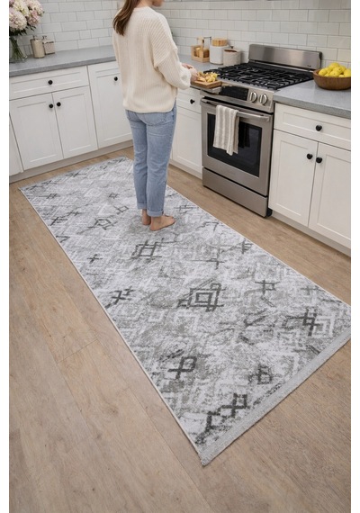 Merinos Vista 36892-098 Özel Kesme Halı Gri-antrasit Çok Renkli