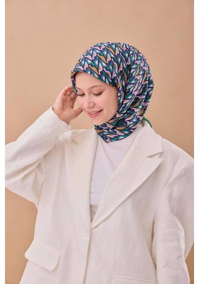 Silk Home Aura Eşarp 140006-20 Yeşil, Morcivert, Asit, Pembe