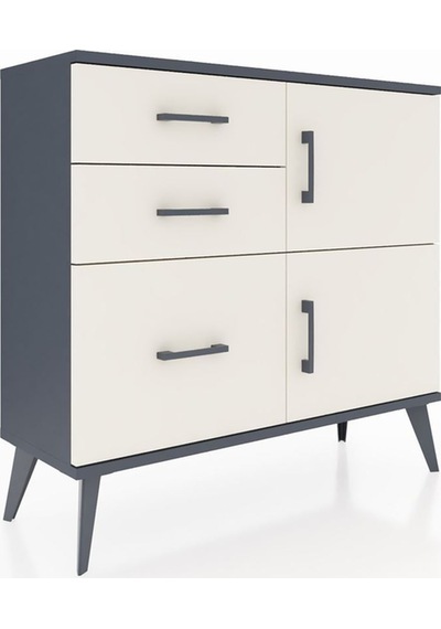 Arges Şifonyer Tek Raflı 3 Çekmeceli 2 Kapaklı 88x30x80 Antrasit-aytaşı Aytaşı Arges Şifonyer Tek Raflı 3 Çekmeceli 2 Kapaklı 88x30x80 Antrasit-aytaşı Aytaşı