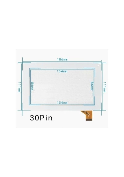 Ttec Magictab 708 için Uyumlu 7'' Inç Siyah Dokunmatik- 138 Fhx