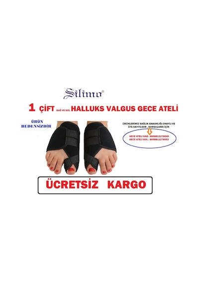Ayak Parmak Kemik Koruyucu Halluks Valgus Gece Atel Ayak Parmak