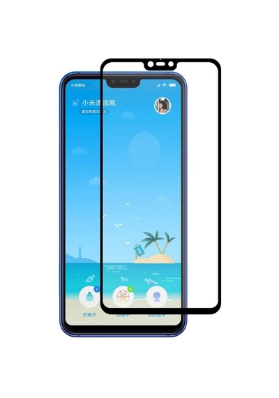 Xiaomi Mi 8 Lite İle Uyumlu Şeffaf Ekranı Tam Kaplayan 5d Cam Kırılmaz Cam Ekran Koruyucu