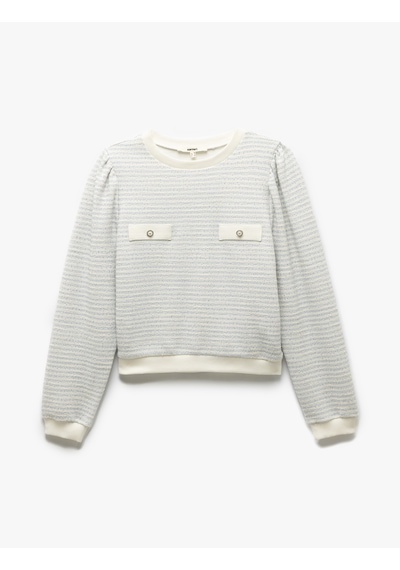 Koton Uzun Balon Kol Aplike Detaylı Bisiklet Yaka Çizgili Sweatshirt Mavi Desenli 5sak10009pk Mavi Desenli Mavi Koton Uzun Balon Kol Aplike Detaylı Bisiklet Yaka Çizgili Sweatshirt Mavi Desenli 5sak10009pk Mavi Desenli Mavi