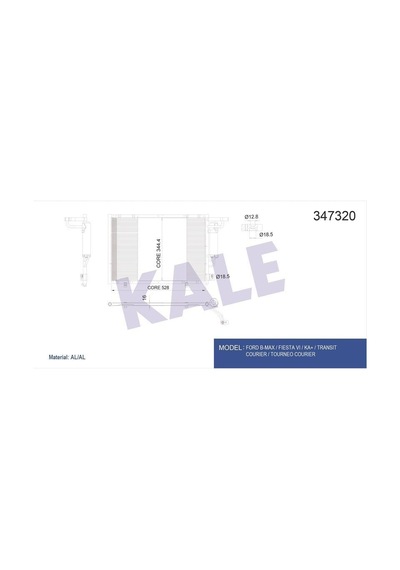Klima Radyatörü Courıer 1.5 Tdcı 14 Ka 1.2 Vtı 16