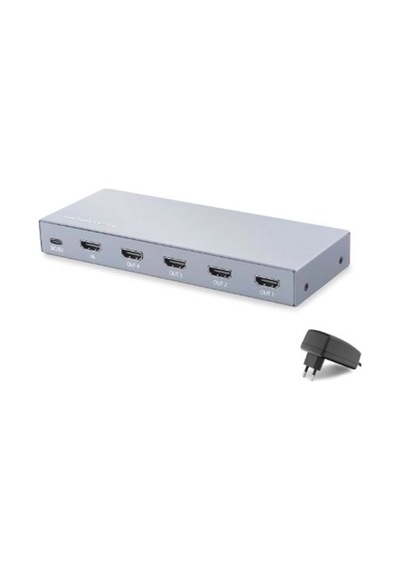 Hadron Hdx1429 Hdmı Splitter Edıd 4k 60 Hz 1 Giriş 4 Çıkış Gri Kdo