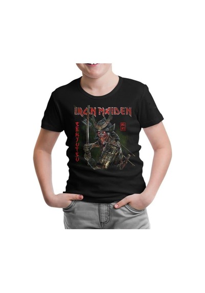 Lord Tshirt Iron Maiden - Senjutsu Siyah Çocuk Tshirt