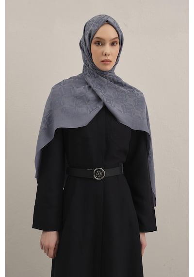 Armine Lyocell Şal - 6 - Kot Mavi 26